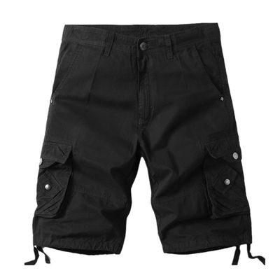 SWJGLITTR Mens Camouflage Cargo Shorts Casual Camo Summer Hiking Short Pant Lightweight Relaxed Cotton Outdoor Short (Black,36)