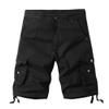 SWJGLITTR Mens Camouflage Cargo Shorts Casual Camo Summer Hiking Short Pant Lightweight Relaxed Cotton Outdoor Short (Black,36) view 1