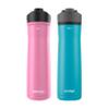 Contigo Cortland Chill 2.0 Stainless Steel Water Bottle with AUTOSEAL Lid 24 oz Juniper and Azalea 2-Pack view 1