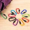 10 Pack Carabiner Clip, 2.28 inch Aluminum D-Ring Shape Locking Carabiners, Snap Hook Sport Accessories for Outdoor Camping Hiking view 3