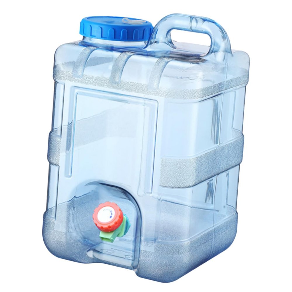 HANABASS Camping Water Container with Faucet Portable Water Jug for Long-Term Storage for Hiking Picnics and Outdoor Activities Sturdy Design