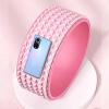 ARTSZY Chirp Wheel Yoga Back Wheel Pink Home Yoga Wheel Poses, Small Sweatproof Back Roller Wheel for Pilates Massage, Beginners Round 5D Waist Back Stretch Wheel for Women Men (Color : Pink) view 1