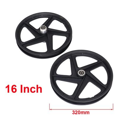 AvAnez 16 inch electric scooter front and rear plastic rim wheels for 16inch Electric Scooter Bike Motorcycle Accessories (Color : Rear), AvAnez0832