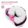 Apakowa Kids Girls Snow Boots Water Resistant Faux Fur Winter Boots view 3