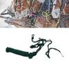 CHICIRIS Pull Rope Halter, Polyester Professional MultiKnot Horse Halter (Green view 4