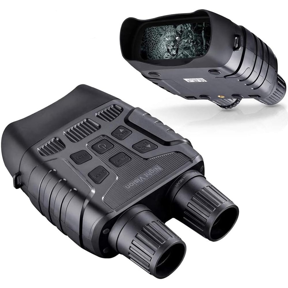 DJXIK Infrared Night Vision Binoculars, 2.31 Inch TFT Display, 6 Buttons to Adjust The Multi-Function, Suitable for Night Hunting, Observation, Outdoor Adventure (32G)