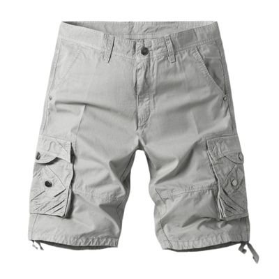SWJGLITTR Mens Camouflage Cargo Shorts Casual Camo Summer Hiking Short Pant Lightweight Relaxed Cotton Outdoor Short (Grey,34)