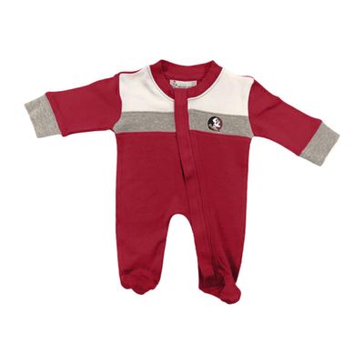 Two Feet Ahead Florida State Footed Creeper Newborn Infant Long Sleeve College Sports Fan Apparel (Florida State, 6 Months)