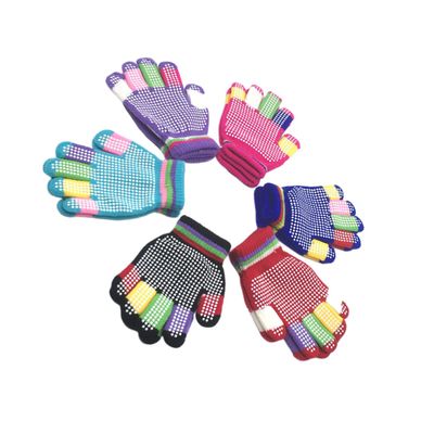 PACKOVE Kids Snow Gloves 12 Pairs Stretchy Gripper Winter Warm for Children