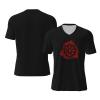 COIEN Iceland Vegvisir T-Shirts Man's Casual Football Jersey V-Neck Short Sleeve Top Black, Medium view 2
