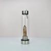 550 Ml Natural Crystal Water Bottle Reusable Gem Water Bottle Healing Elixir Point Reiki Crystal Obelisk Wand Stick Natural Quartz Crystal Gem Infused Water Bottle Sport Water Bottle ( Color : Smoky Q view 1