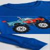 Little bety Boys Soft&Comfortable 4 Pieces Cotton Pjs Car Pajamas Long Sleeve Excavator Car Pjs Kids Sleepwear 24Months Blue&Grey view 4