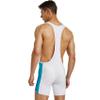 Wayonge Men's Wrestling Singlet Athletic Leotard for Active Wrestling or Workout Jumpsuits Men's Sleeveless Sport Bodysuit (TW9710-White,M) view 2