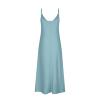 Akklian Women Summer Dress V Neck Spaghetti Straps Sleeveless Sundress Eyelet Embroidery Maxi Dress Casual Elegant Long Dress Light Blue view 4