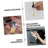 Mipcase 2pcs Soccer Goalie Glove Keychain Charms Goalkeeper Glove Shaped Keychain Decorative Pendant for Sports view 4