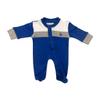 Two Feet Ahead Kansas Jayhawks Footed Creeper Newborn Infant Long Sleeve College Sports Fan Apparel (Kansas Jayhawks, 12 Months) view 1