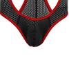 JEKE-DG Men's Vest Slings Jockstrap Leotard Wrestling Singlet Leotard Jumpsuits Stretch Mesh Triangle Briefs Bodysuit (Large,Black-5pc) view 4