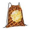 Xsovgoi Waffle Waterproof Drawstring Bag Lightweight Draw String Back Bag Gym Bag For Men Women view 2