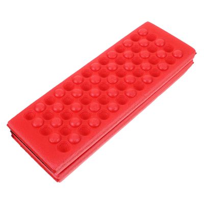 GOOHOCHY Foldable Camping Mat Seat Portable Xpe Cushion for Outdoor Activities Lightweight Picnic Pad Red for Hiking Backpacking and Beach Use