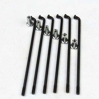 Bicycle Spokes,stainless steel bicycle spokes, Electric Bicycle 12G Spokes 2.5 mm Carbon Steel E-Bike Motorcycle Spokes with 12 mm Nipple 131-298 mm for E-Bike Motorcycle (Color : 198mm) ( Color ( Col