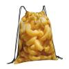 Xsovgoi Macaroni And Cheese Waterproof Drawstring Bag Lightweight Draw String Back Bag Gym Bag For Men Women view 2