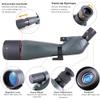 DJXIK 15-45X60 Monocular Telescope, High-Definition Portable Low-Light Night Vision Waterproof, with Phone Adapter + Tripod, Suitable for, Hunting, Stargazing, Camping,Green view 2