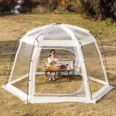 Oracra Clear Bubble Tent Gazebo, 4-8 Person Outdoor Igloo Dome for Camping/Parades, Garden Patio Canopy Shelter, Portable Weatherproof Sport Tent Houses