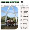 Oracra Clear Bubble Tent Gazebo, 4-8 Person Outdoor Igloo Dome for Camping/Parades, Garden Patio Canopy Shelter, Portable Weatherproof Sport Tent Houses view 4