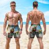 V-DECORPARKS It's Five O'clock Men's Swim Trunks - Somewhere Hawaiian Shorts for Men, Men's Summer Bathing Shorts Set 28 Size L view 3
