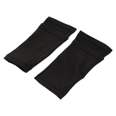 GANAZONO 1pair Lightweight Calf Protectors for Soccer Breathable Leg Sleeves Shin Guard Holders Comfortable Fit for Adults and Youth for Football Training and Black