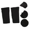 GANAZONO 1pair Lightweight Calf Protectors for Soccer Breathable Leg Sleeves Shin Guard Holders Comfortable Fit for Adults and Youth for Football Training and Black view 2