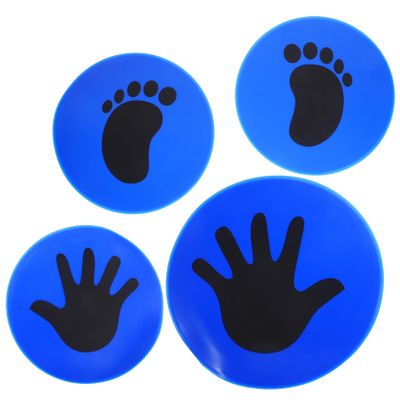 Parliky 2pairs Soccer Training Markers Lightweight Floor Signs for Football Skills Development Fun and Training Discs and Portable Soccer Supplies for Use