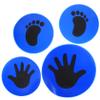Parliky 2pairs Soccer Training Markers Lightweight Floor Signs for Football Skills Development Fun and Training Discs and Portable Soccer Supplies for Use view 1