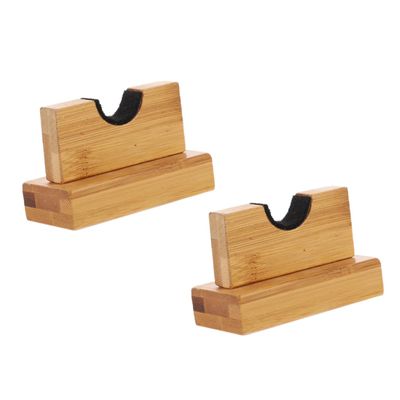 BESPORTBLE Bamboo Baseball Bat Holder Stand Durable Desktop Rack for Displaying Storing Bats for Collectors and Sports Enthusiasts Smooth Edges for Safe Use