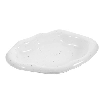 Cabilock Cloud Shape Ceramic Jewelry Tray Decorative Trinket Dish Versatile Key Holder Snack Plate Easy to Clean Smooth Edges for Friends Family for Jewelry Display Storage