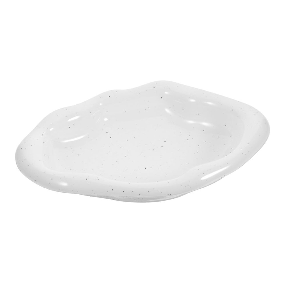 Cabilock Cloud Shape Ceramic Jewelry Tray Decorative Trinket Dish Versatile Key Holder Snack Plate Easy to Clean Smooth Edges for Friends Family for Jewelry Display Storage