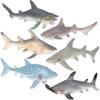 Rhode Island Novelty 6pc Mesh Bag Shark Assortment view 1