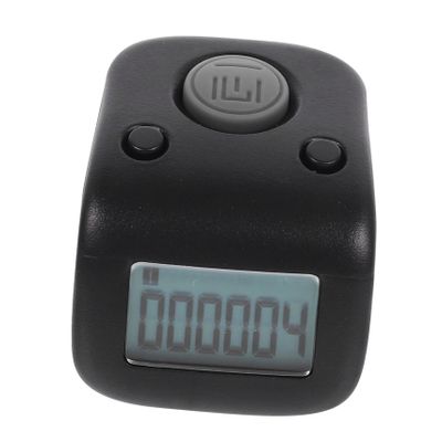 HANABASS Digital Finger Counter Clicker Manual Tally Counter for Running Knitting and Sports Rechargeable Flexible Design for Easy One-Handed Use Black
