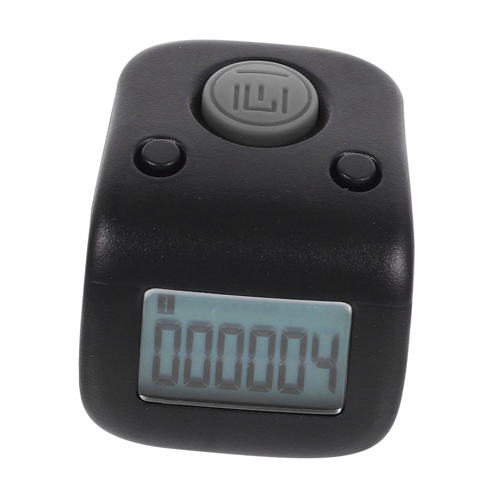 HANABASS Digital Finger Counter Clicker Manual Tally Counter for Running Knitting and Sports Rechargeable Flexible Design for Easy One-Handed Use Black