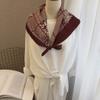 UHVUJDUI Natural and Generous Geometric Shawl Shawl Wild Decorative Silk Scarf Professional Tooling Scarf Female Square Scarf view 4