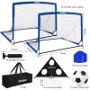 6x4 ft Kids Soccer Goals for Backyard Set of 2- Portable Pop Up Soccer Net for Backyard for Kids Toddler Youth, Soccer Training Equipment+ Soccer Goal Target, Ball and Cones, Outdoor Soccer Games view 2