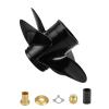 Propeller 12.5X19 Pitch 4 Blades RH 15 Spline Tooth with Hub Kit 835257K1 for Mercury Spitfire Outboard 40 50 60 70 75 80 90 100 115 125 140 HP Boat Motor Engine Parts Aluminum Prop 48-8M8026600 view 2