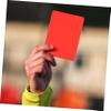 GANAZONO 10pcs Soccer Referee Cards Set Size Red Yellow Cards Practical for Training Matches view 3
