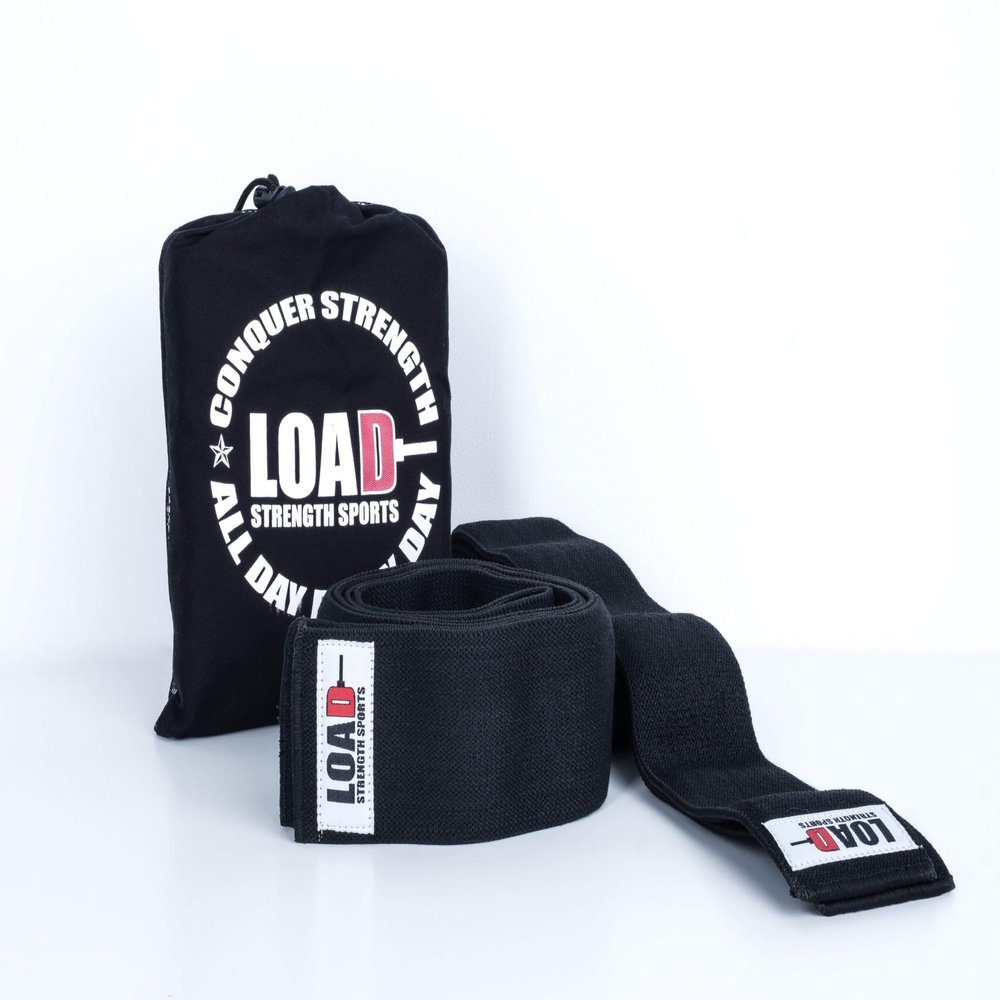Load Strength Sports The Base Knee Wraps (Black)