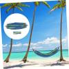 LIOOBO 150kg Hammock Portable Outdoor Camping Hammock for Backyard Garden Beach and Travel Canvas Secure view 4