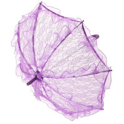 Qcwwy Wedding Bridal Lace Parasol Umbrella Hand Made Elegant Decorative Lace Photography Prop for Party (), Qcwwy6zg19xqm05-13