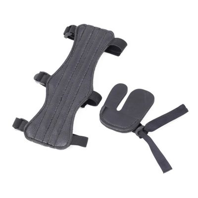 balacoo Professional Archery Armguard Wrist Protector Sleeves Arm Finger Protection Adjustable Archery Equipment