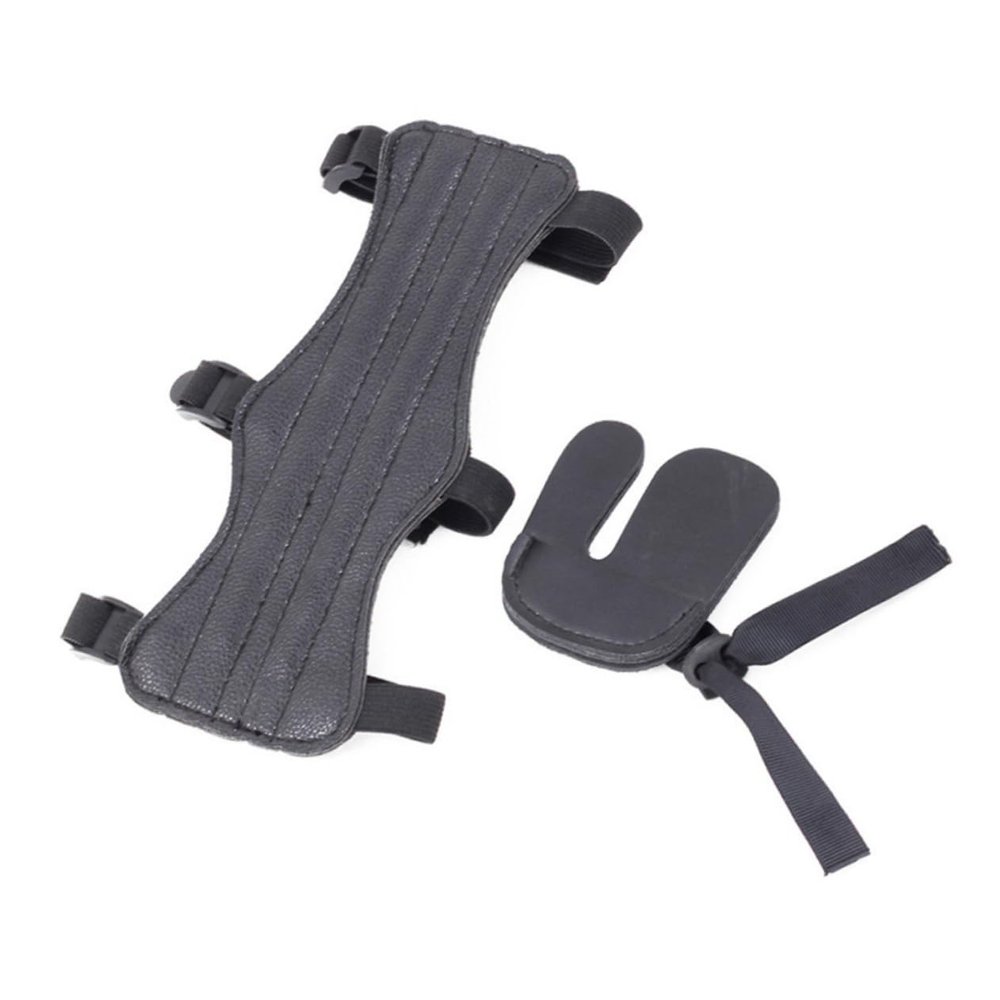 balacoo Professional Archery Armguard Wrist Protector Sleeves Arm Finger Protection Adjustable Archery Equipment