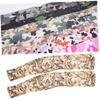 Outanaya 1pair Fashion Camouflage Uv Arm Sleeves Fingerless Gloves for Outdoor Activities Gardening Fishing and Cycling Breathable Ice Material No view 2