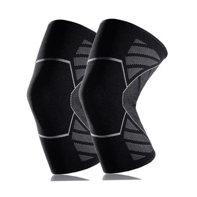 BUTIFULSIC 1pc Sports Knee Brace Silicone Strips Breathable Protective Sleeve for Basketball and Climbing Silver Grey for Injury Prevention and Support